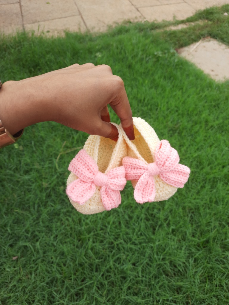 Pastel Baby Booties Detail